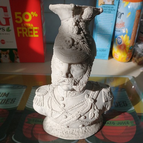 Military plaster bust - bust, of
