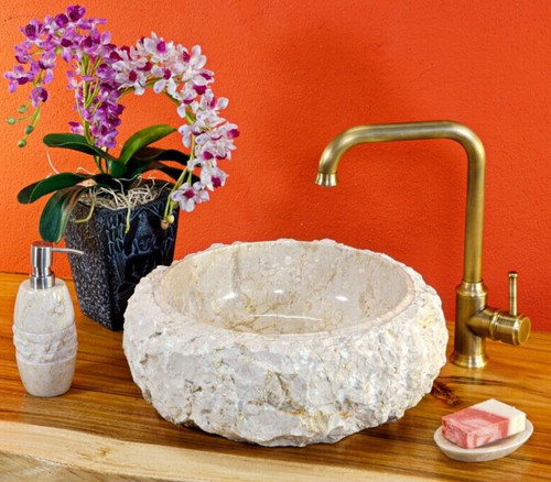 Natural stone countertop - natural, sink
