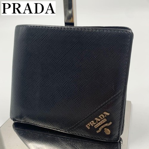 Prada saffiano leather bifold - saffiano,