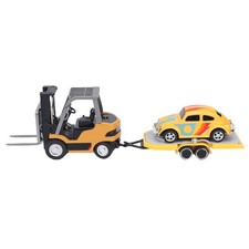 1/64 Scale RC Car Mini Alloy Forklift Lights Remote Control Toy For Kids