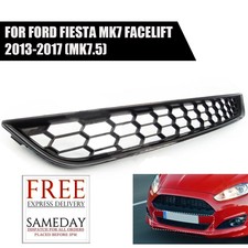 Honeycomb Lower Mesh Grill for Ford Fiesta Zetec S MK7 MK7.5 2013+ Grille Black