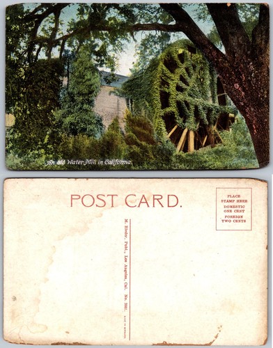 Old water mill california - old,