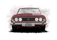 Personalised Triumph Stag Art