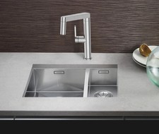 Blanco 521613 ZEROX 340/180U LH 1.5 Bowl Undermount Stainless Steel Kitchen Sink
