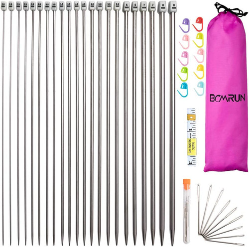 22pcs metal knitting needles - 22pcs,
