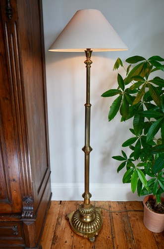 Victorian brass lamp late - victorian,