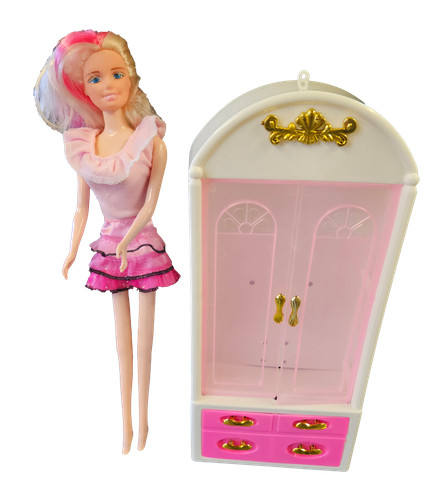 Pink fashion doll sized - pink,