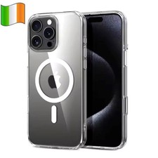 CLEAR Phone Case For iPhone 17 16 15 14 13 12 11 All Models With Strong Magnet