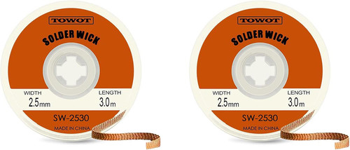 Solder wick braid with - wick,