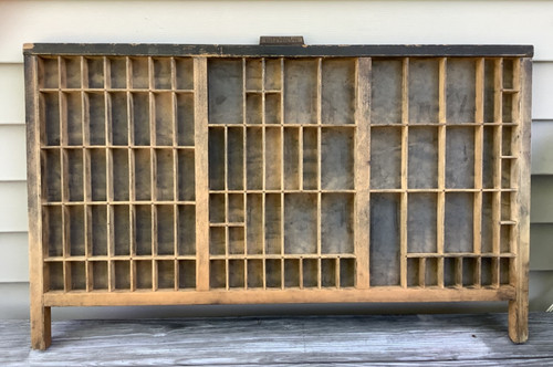 Antique wooden printers - printers, drawer