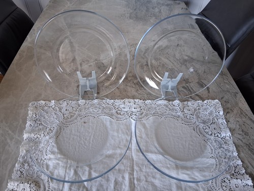 Set four pyrex clear glass - four,