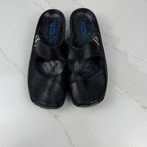 Wolky leather mary jane clogs - leather,