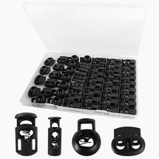 60 Pack 4 Sizes Plastic Cord