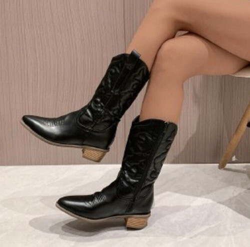 New cowboy boots mid calf - boots,