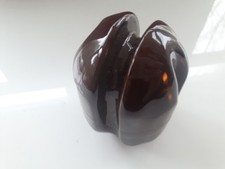 Vintage Brown Glazed Porcelain