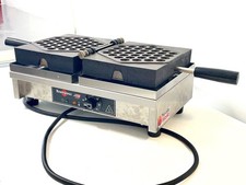 KRAMPOUZ Commercial Premium Quality Cast Iron Bubble Waffle Iron Machine