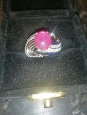 7.45ct Natural Untreated Cabochon Star Ruby Ring Very Rare Item