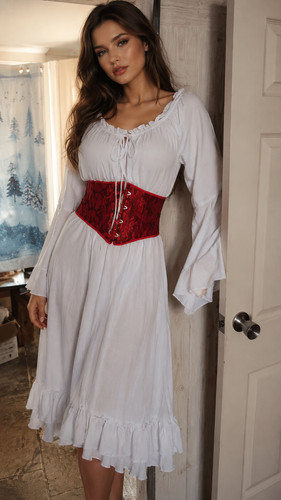 White boho medieval style - medieval,