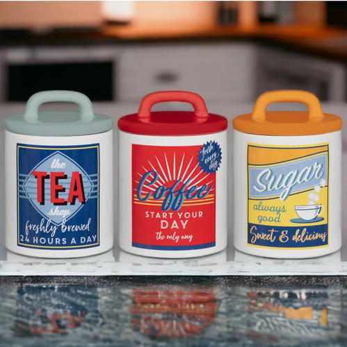 Set retro multi ceramic - multi,