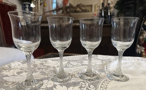 Antique twisted stem cordial - antique,