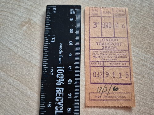 1960 vintage bus - bus, ticket