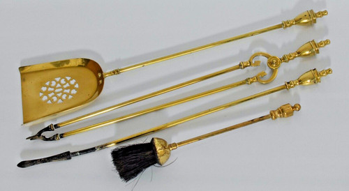 Vintage brass fireside - vintage,