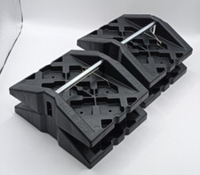 Caravan Corner Steady Stabiliser Feet Set of 4 Black Milenco Stacka 3728