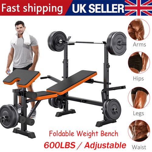 Foldable weight bench multi - foldable,
