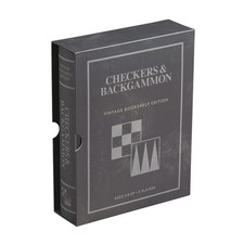 Checkers & Backgammon Vintage Bookshelf Edition Board Game