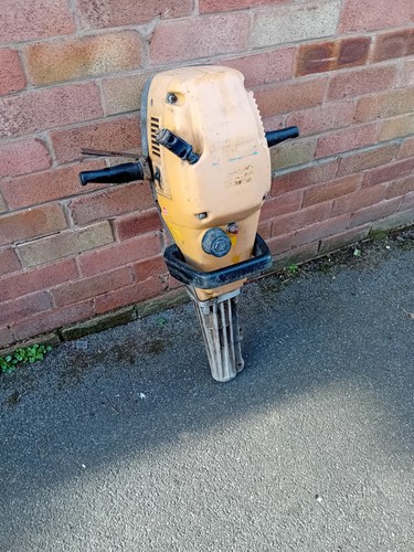 Petrol jackhammer concrete - petrol,
