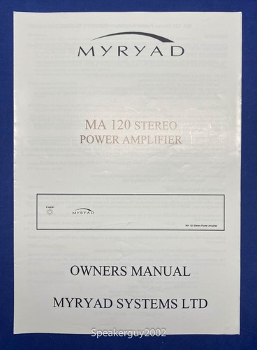 Myryad systems 120 - myryad, ma-120