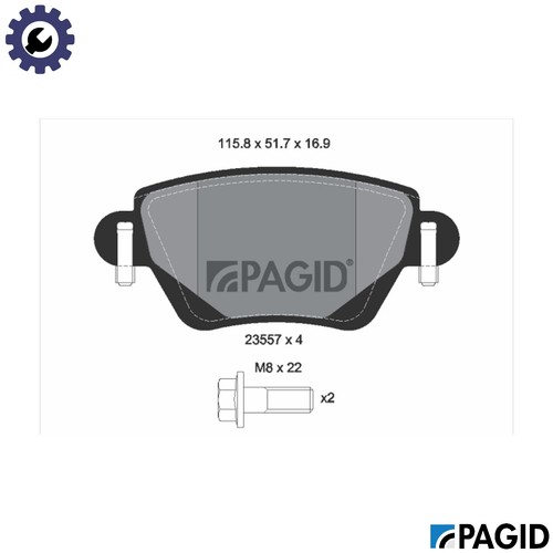 Brake pad set disc - brake,