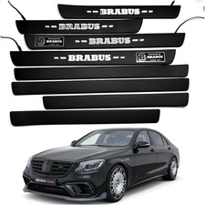 W222 S S63  Merecdes LED illuminated black door sills Brabus style set 8 pcs