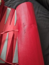 Missoma Red Leather Backgammon
