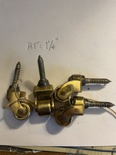 Brass Castors .Set Of  4