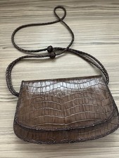 Vintage Crocodile Skin Bag. Crossbody/Shoulder.  Good Cond 