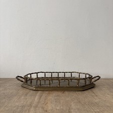 Vintage Rustic Brass Bamboo