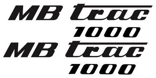 Trac 1000 bonnet stickers - mb,