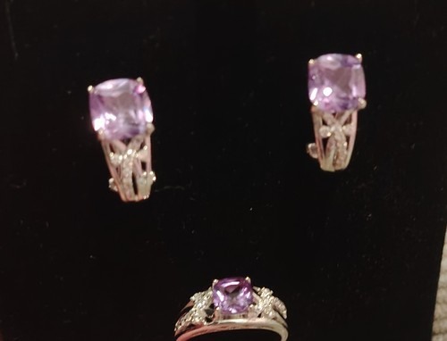 Alexandrite stone set - stone, earrings