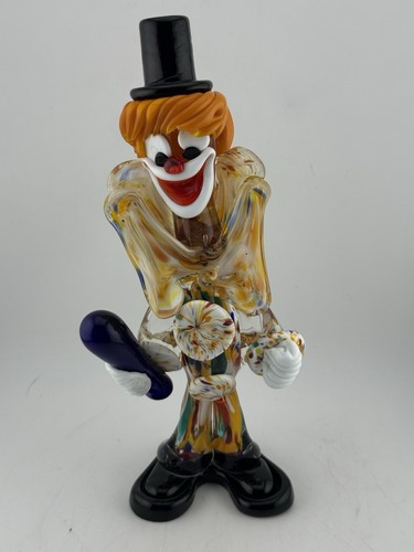 Venetian art glass clown - venetian,