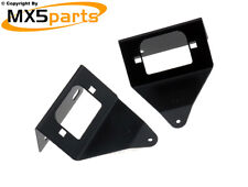 MX5 Rear Number Plate Lamp Light Metal Brackets Pair Mazda MX-5 Mk1 NA 1989>1998