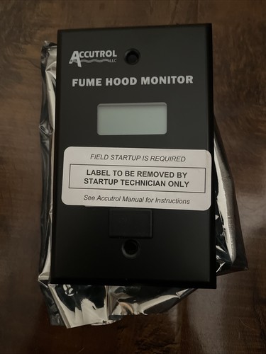 Accuvalve fume hood monitor - hood,