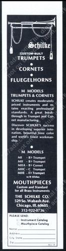 1976 schilke trumpet models - schilke,
