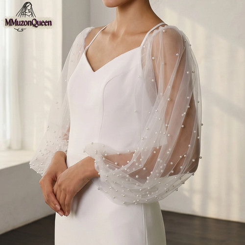 Pearl wedding long sleeves - wedding,