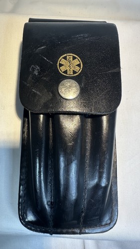 Leather pouch belt - leather,