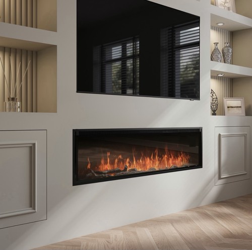 Inset electric fire media - fire,