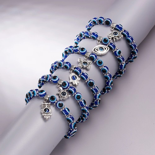 Turkish evil eye bracelet - evil, blue