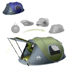 Night Cat Pop up Camping Tent for 1- 34 Man, 3000mm Waterproof with Carry Bag