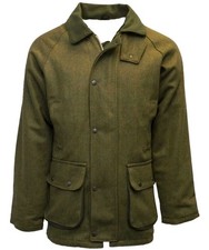 NEW MENS FARMER DERBY TWEED COAT SHOOTING HUNTING JACKET FISHING WATERPROOF COAT