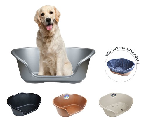 Plastic dog bed - plastic,